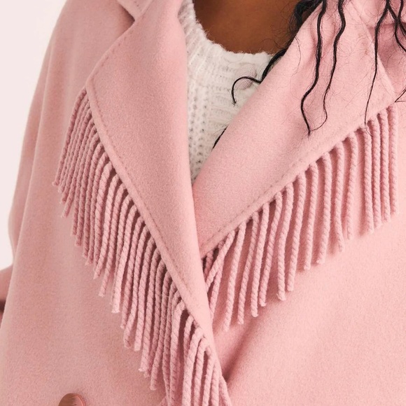 NWT LoveShackFancy beautiful knee-length, 100% cashmere coat - Picture 5 of 9